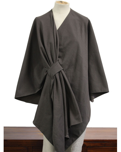 TU - Poncho uni - 80% visc. Couleur:CH. Chocolat