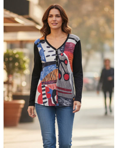 Kalisson - L au XXL - Haut impr. - 100% cot. 