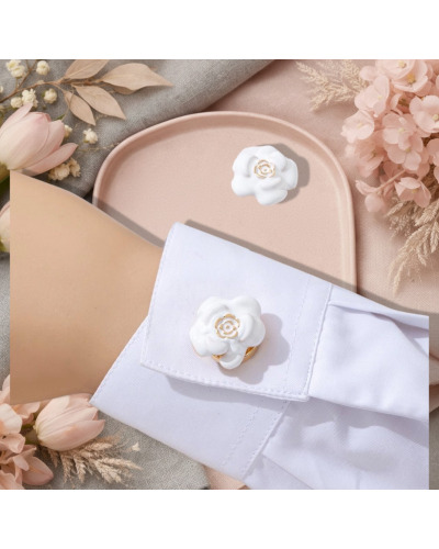 Cache Bouton, bijoux de boutons de chemise femme