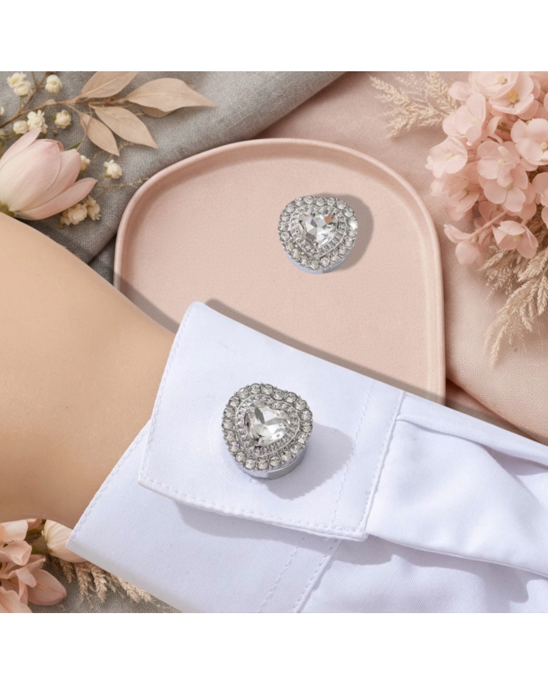 Cache Bouton, bijoux de boutons de chemise femme