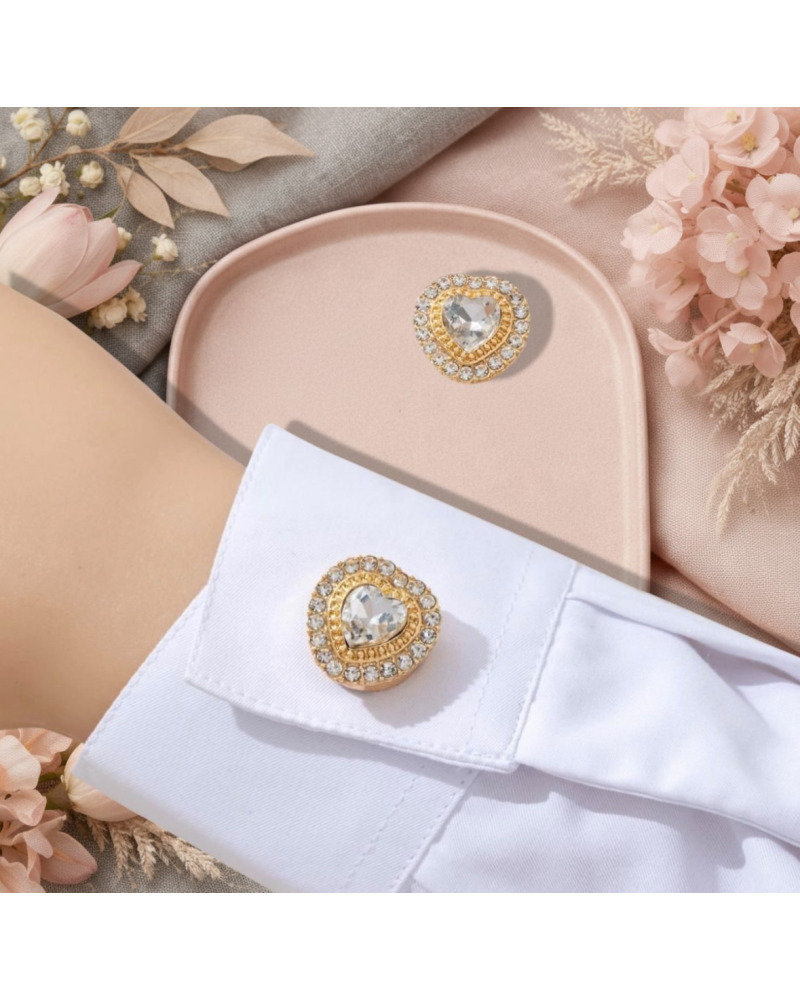 Cache Bouton, bijoux de boutons de chemise femme
