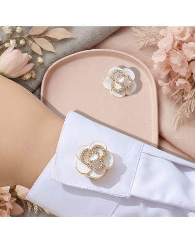 Cache Bouton, bijoux de boutons de chemise femme