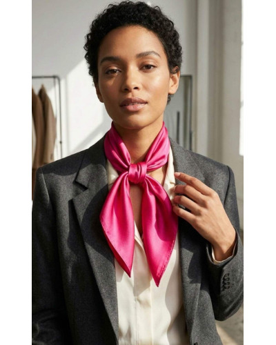 Carré satin uni 