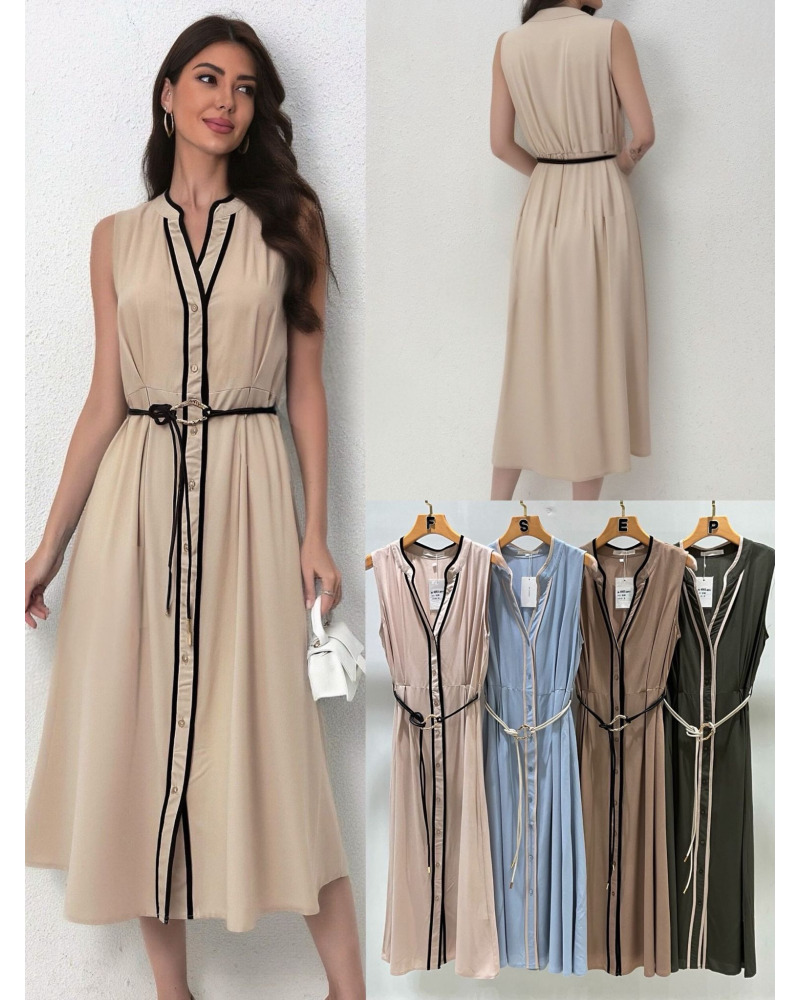 S/M - M/L - Robe à pois - Bout. Lien - 100% Visc.  