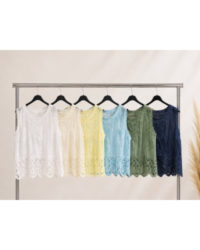 TU (max. 42) - 100% Cot. Broderie Florale 