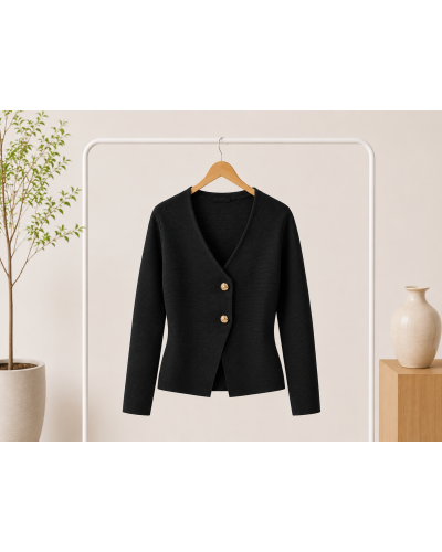 TU (max 40) - Gilet col v - 100% visc 