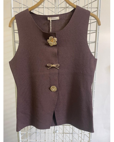 M/L - gilet sans manches - 100% visc 