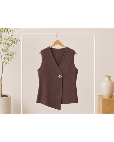 TU (max 42) - gilet sans manches - 100% visc 