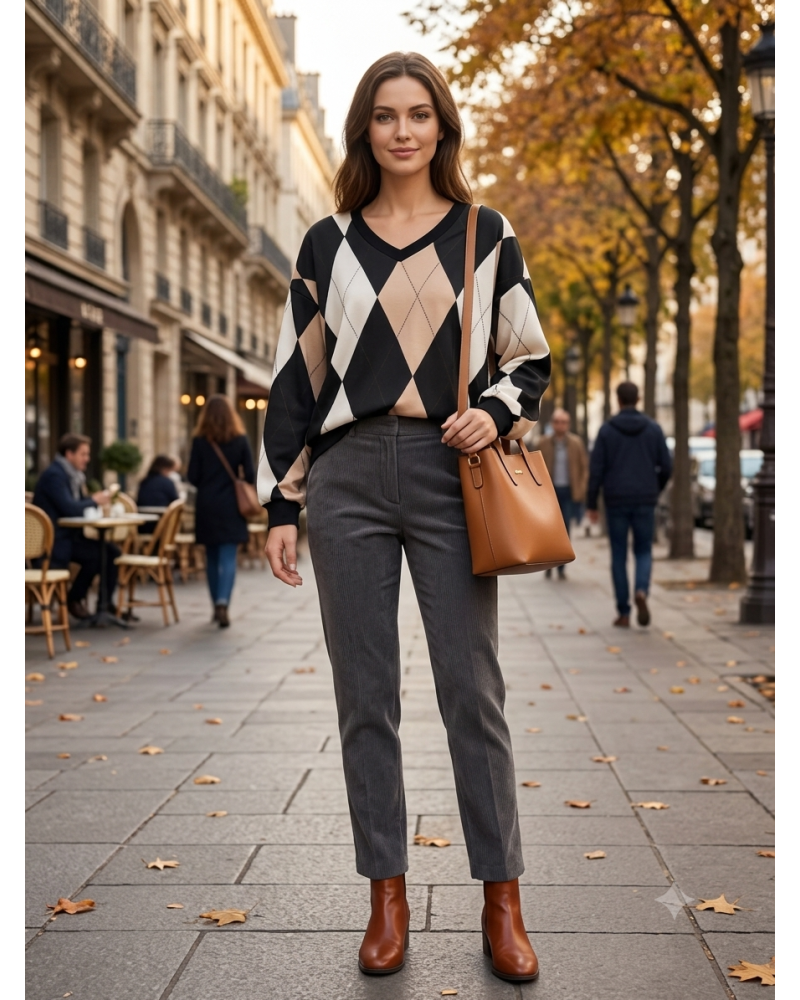 XXL - pull col v - 95% visc / 5% elast Couleur:D. Noir