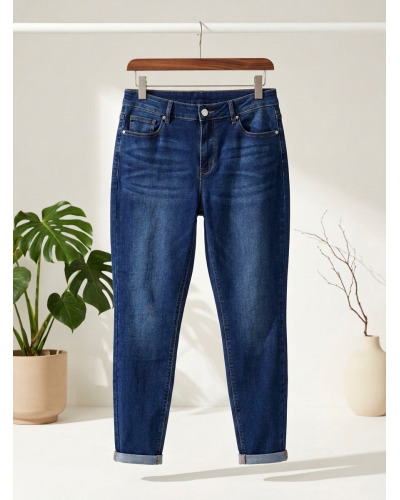 TU (44-54) - Denim Stretch - Jean Slim Push-Up Galbant Grande Taille 