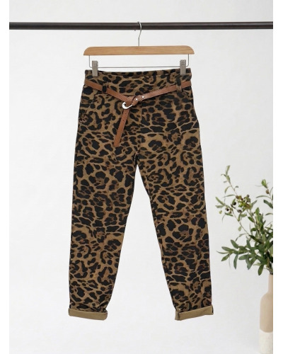 T1-T6 (38/52) - 95% polye / 5% elast - Pantalon Grande Taille Stretch Coupe Classique avec ceinture 