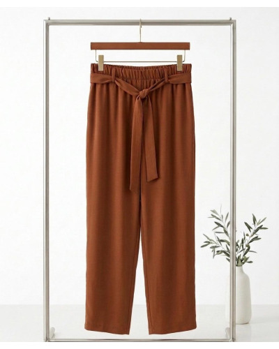 T3-T4-Pant. avec ceinture uni.- 100% polye. Taille:T3